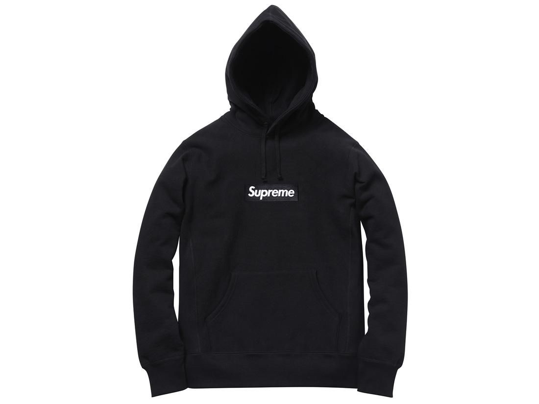 Supreme Big Logo Jacquard Hooded Sweatshirt Black