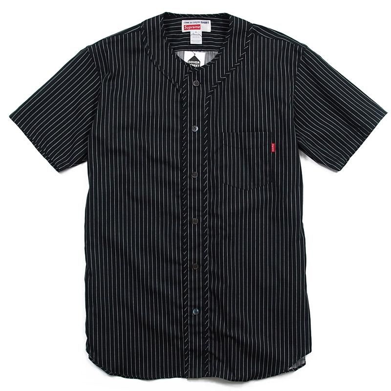 中古美品supreme 14SS x cdg shirt baseball shirt