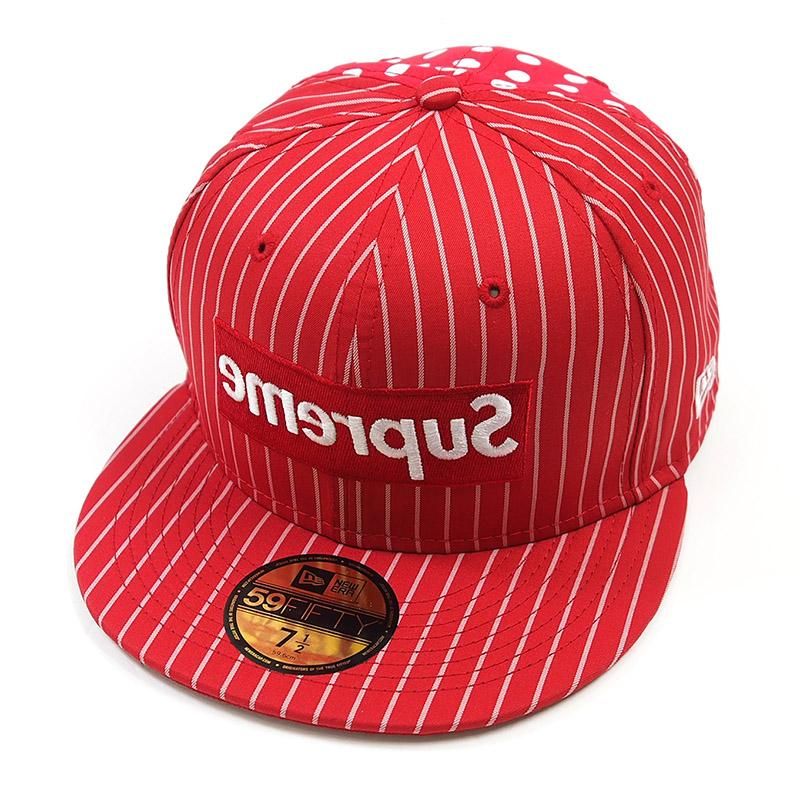 supreme garçons new era 7 3/8 キャップ ギャルソン | www