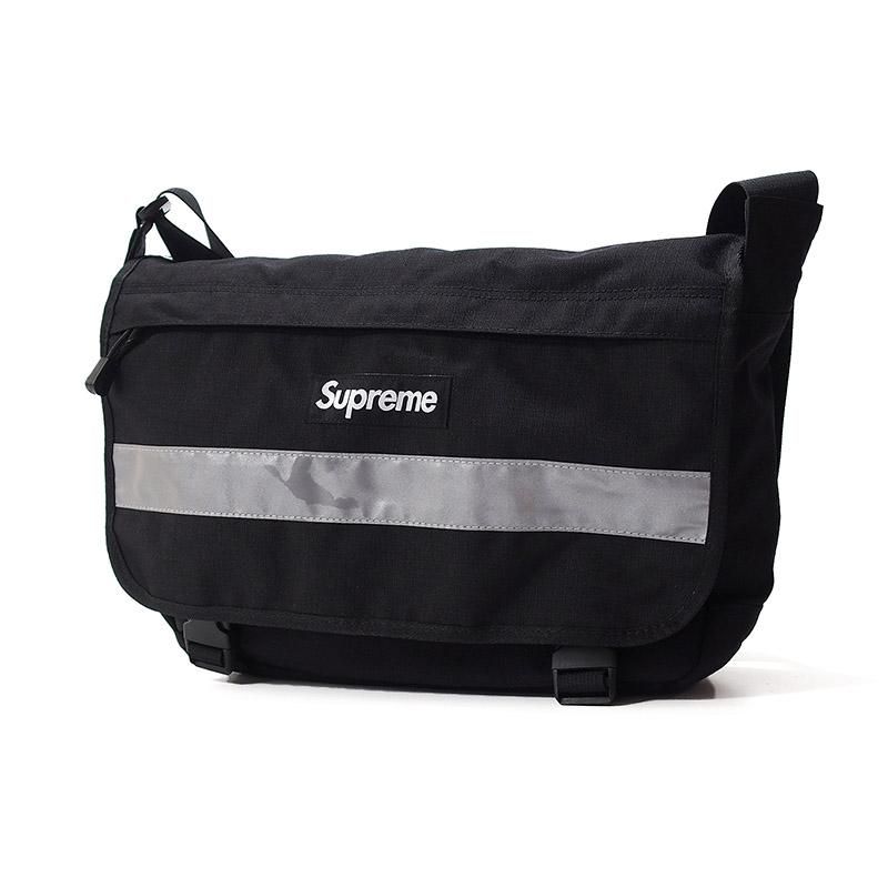 黒】新品未開封 supreme Stripe Messenger Bagまとめ買い歓迎 - バッグ