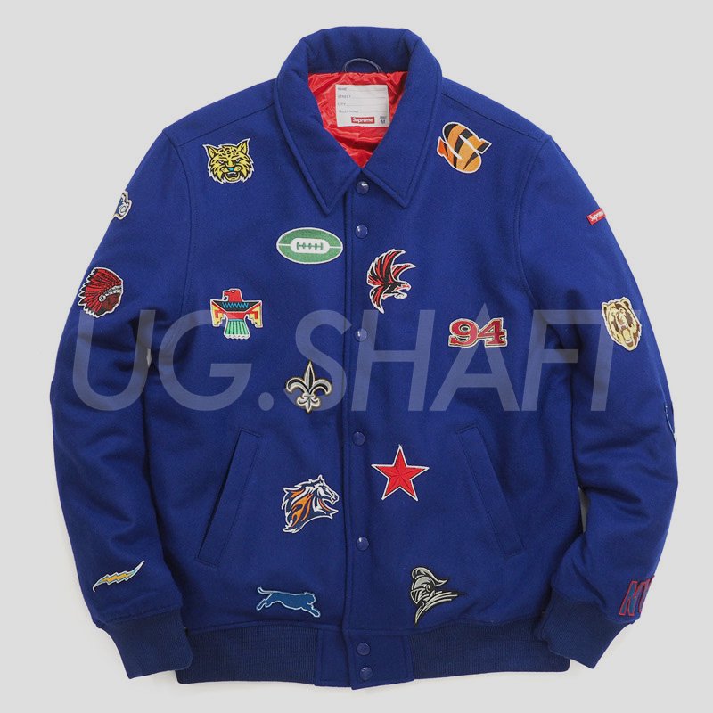 14FW Supreme Franchise Varsity Jacket