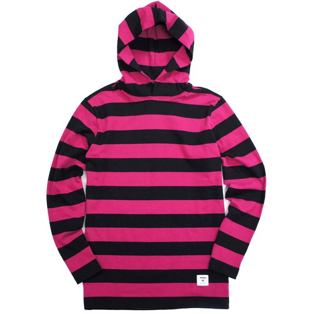 Supreme - Hooded L/S Striped Tee