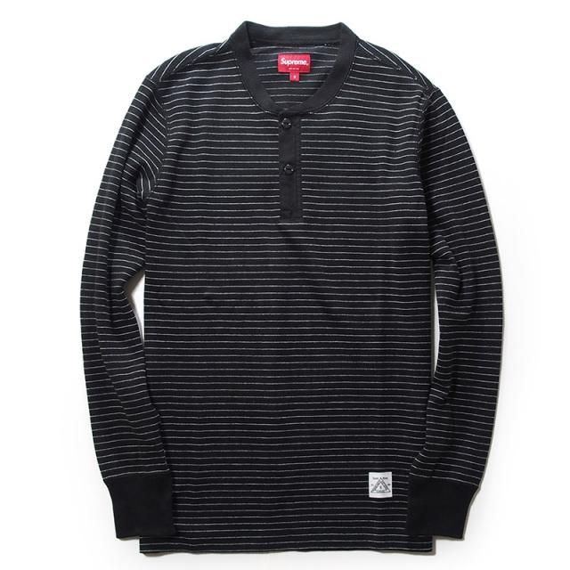 Supreme - Pinstripe Thermal Henley