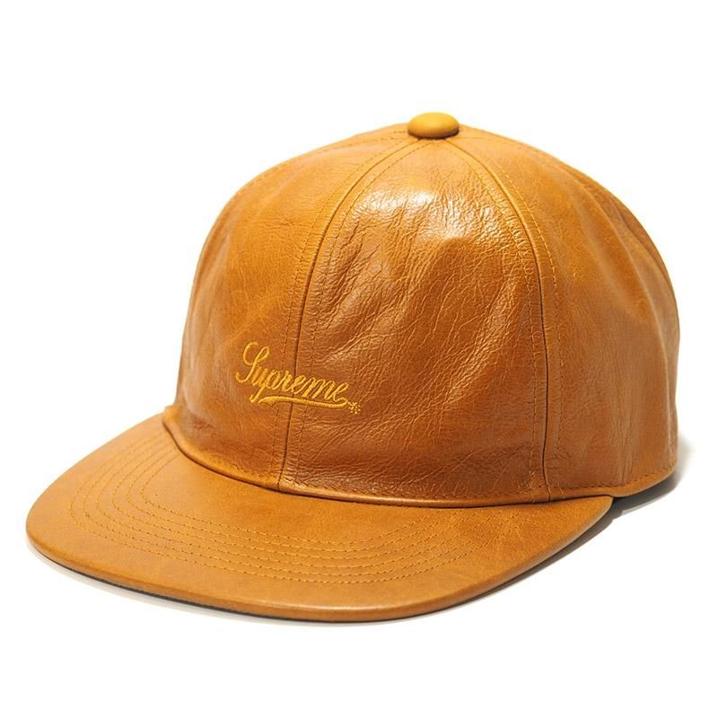 Supreme - Leather Script Logo 6-Panel Cap - UG.SHAFT