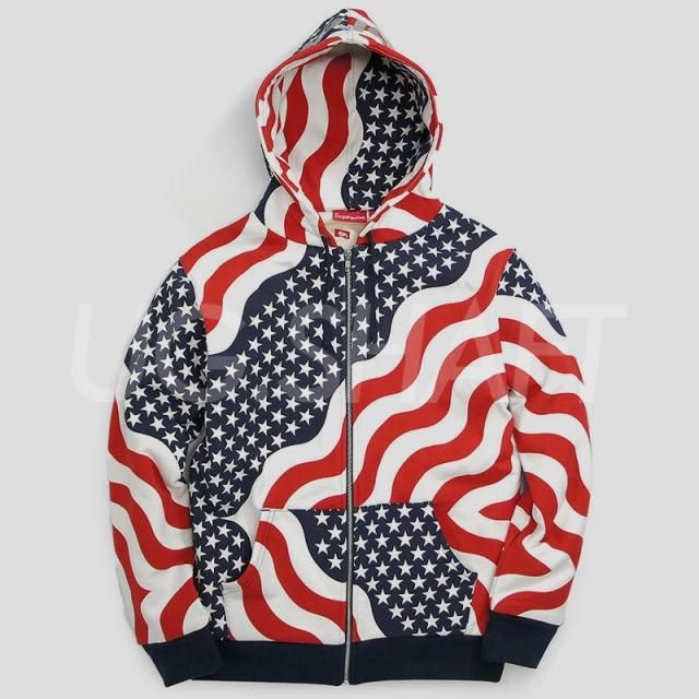 Supreme - 3M Reflective Logo Thermal Zip Up