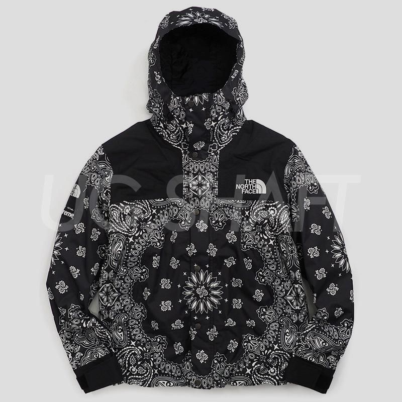 supreme the north face bandana mountain jacket black