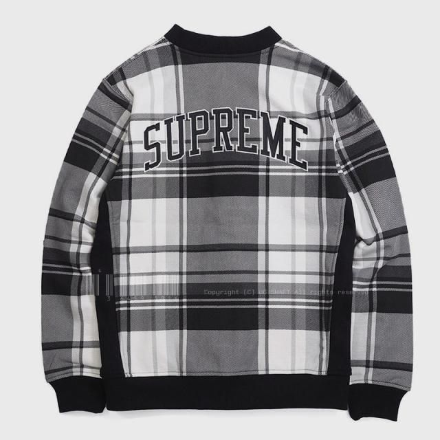 Supreme - Plaid Snap Front Sweat