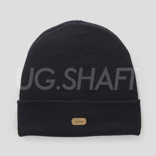 Supreme - Leather Patch Beanie