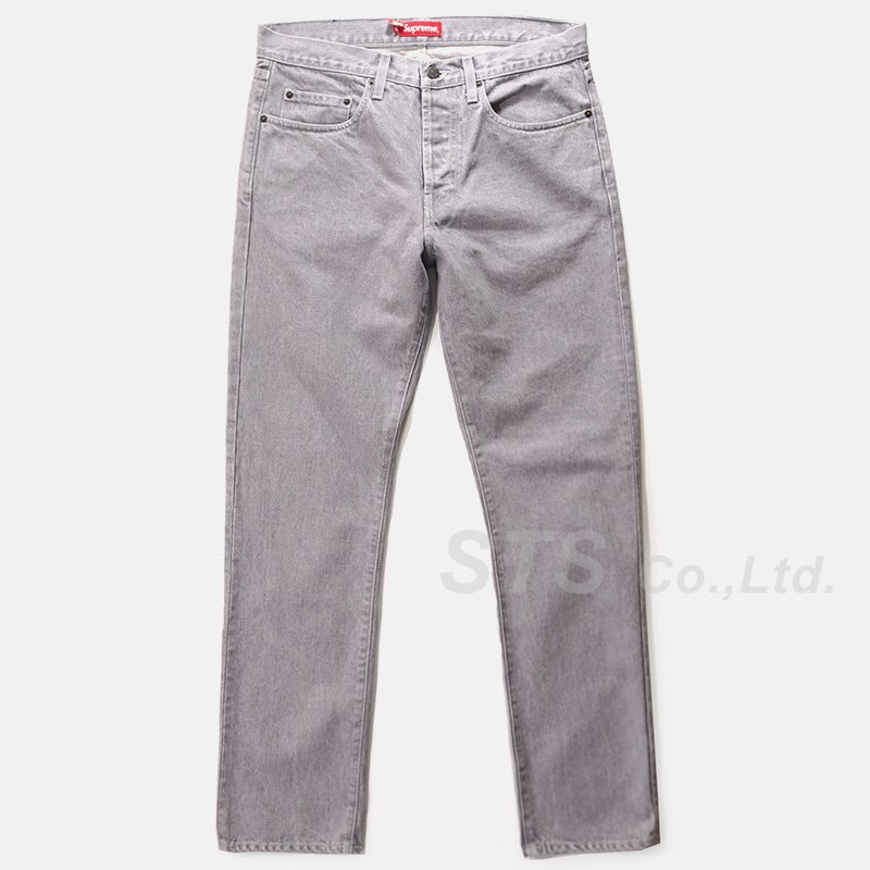 Supreme - Washed Grey Slim Jean - UG.SHAFT