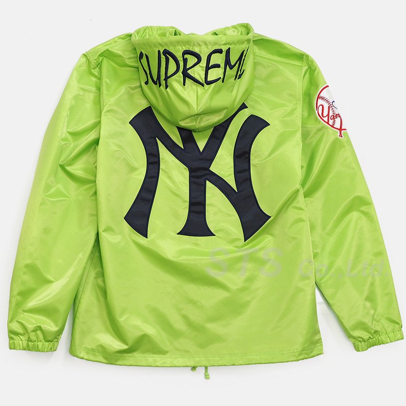 New York Yankees/Supreme/'47 Brand Satin Hooded Coaches Jacket - UG.SHAFT