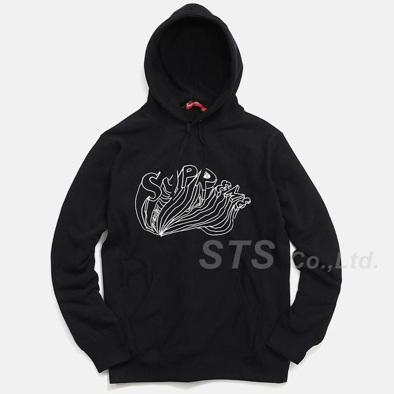 SUPREME シュプリーム 15SS Daniel Johnston Logo Hooded Sweatshirt ダニエルジョンストン プルオーバースウェットパーカー アイボリー