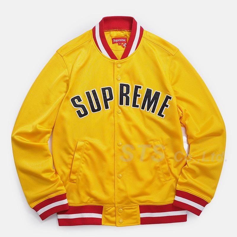 Supreme ジャケット メッシュ mesh varsity jacket-