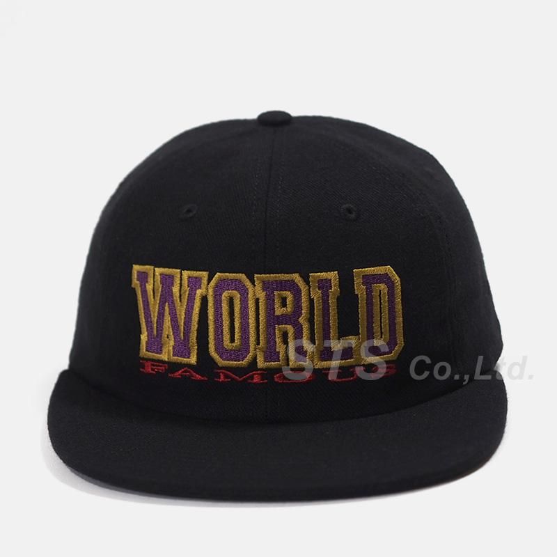 Supreme WORLD FAMOUS ブラックキャップ Supreme - World Famous 6 - Panel Cap - UG.SHAFT