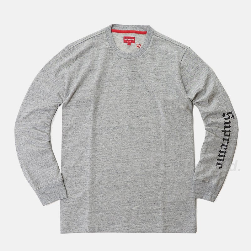 xl supreme old english s/s top dark grey メンズ | www.dwewa.pl