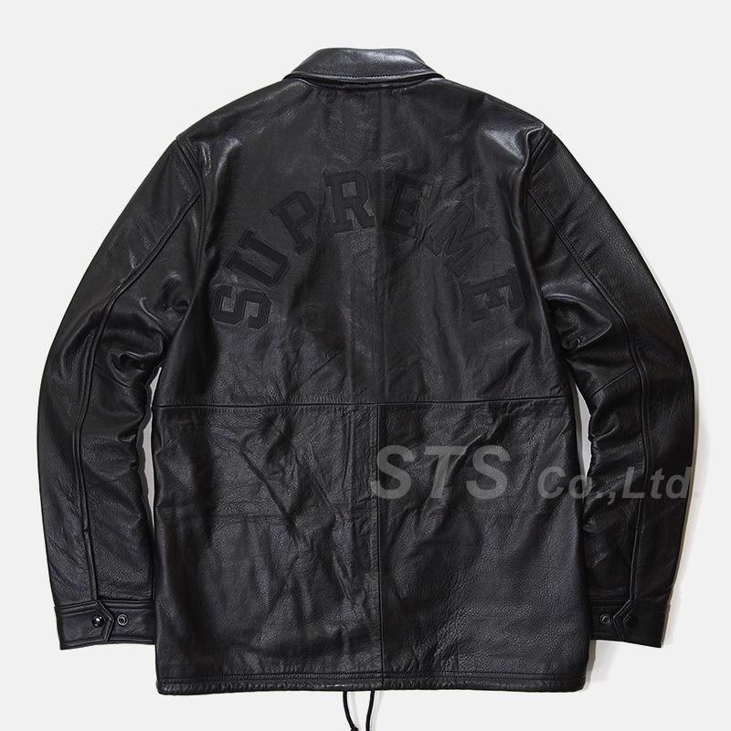 Champion leather hot sale coaches jacket