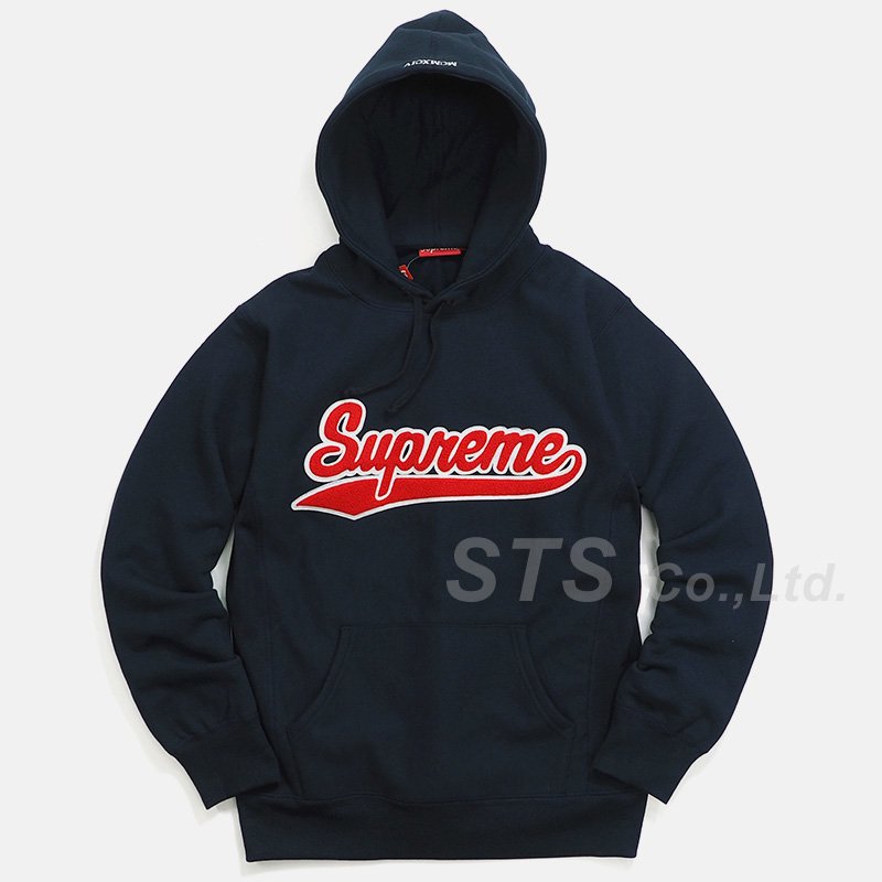 Supreme chenille cheap script hoodie