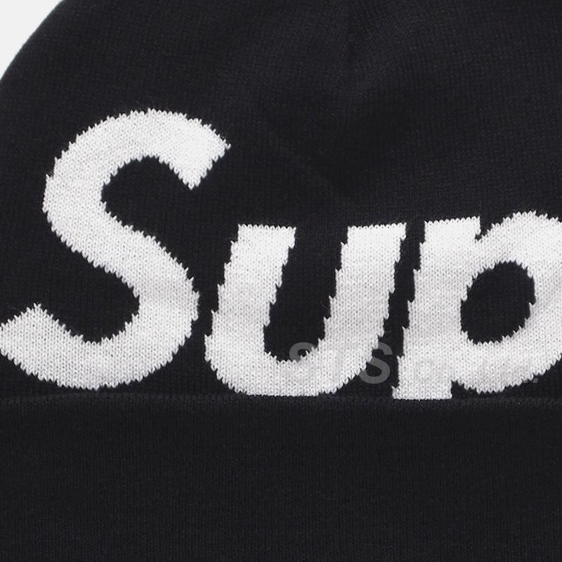 Amazon | [シュプリーム] Big Logo Beanie ビッグロゴ ビーニー ニット帽 ニットキャップ (ブラック) | ニット 通販