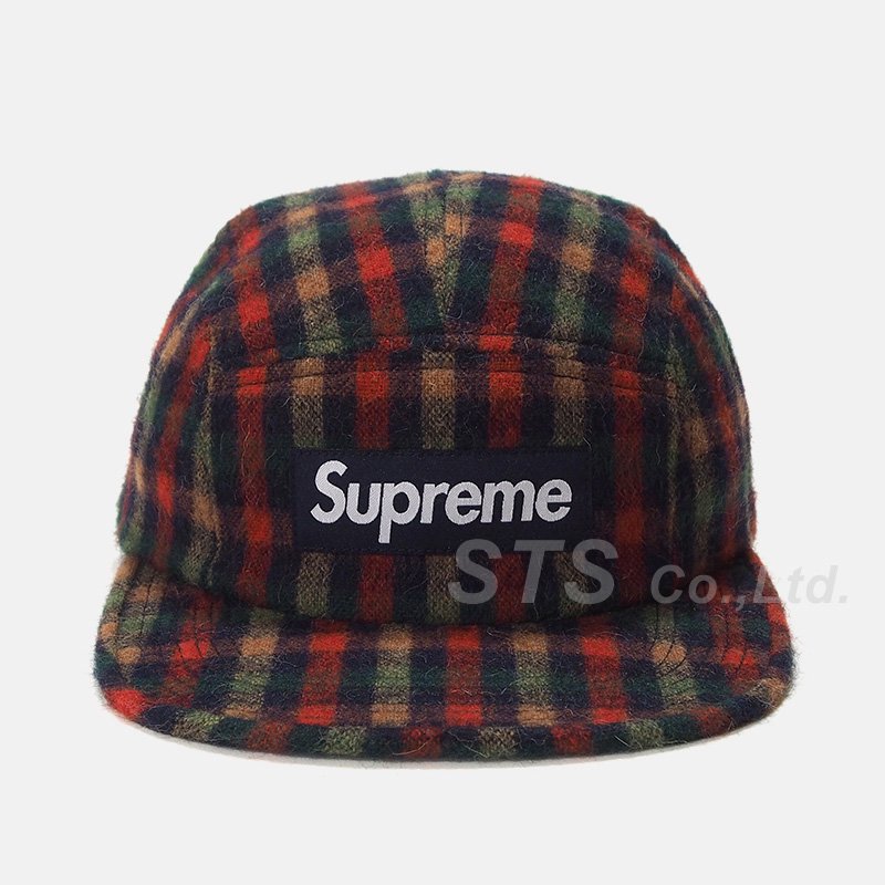 Supreme Wool Plaid Camp Cap Ⅳ§-riomix.com.br