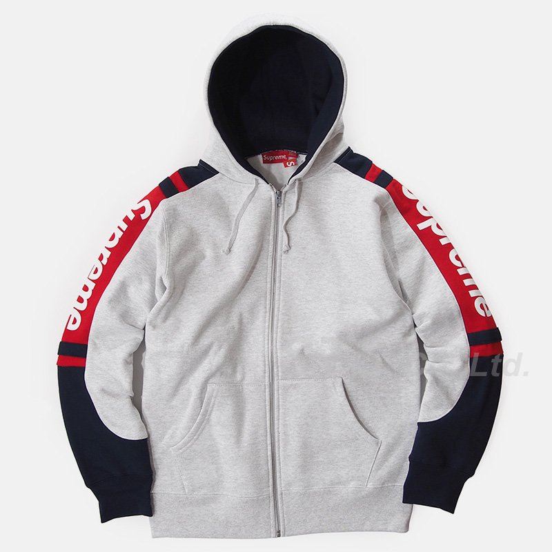 15AW Supreme Hooded Track Zip-Up Sweat