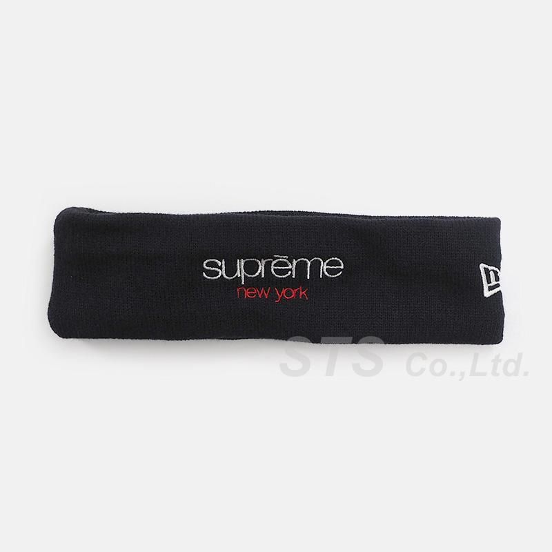 supreme New Era Headband Blackレディース