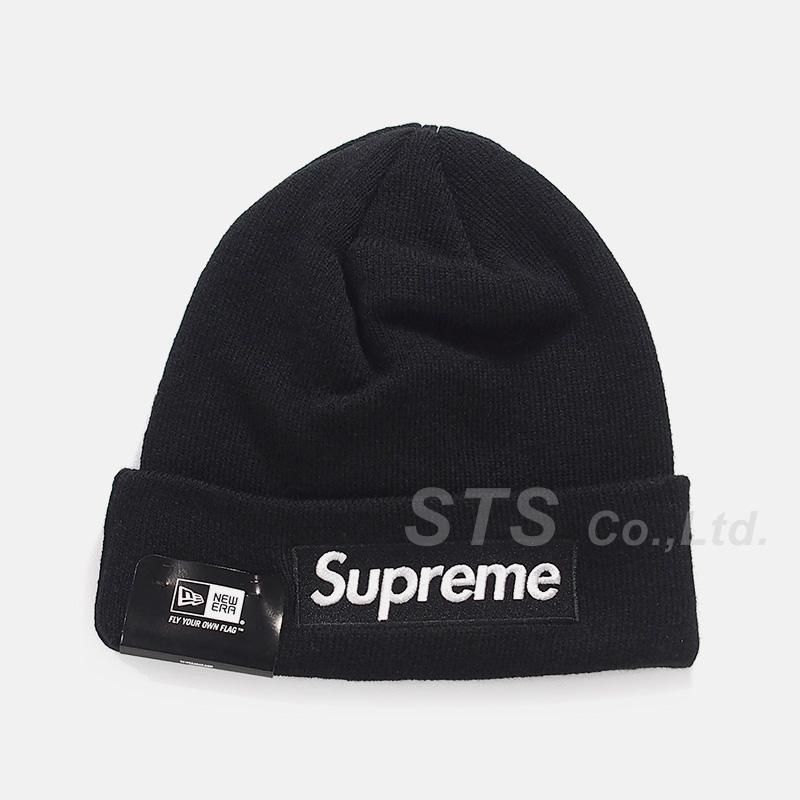 Supreme New Era Box Logo Beanie Black - ニットキャップ/ビーニー