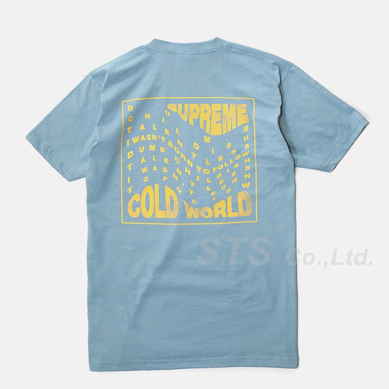 Supreme cold hotsell world tee