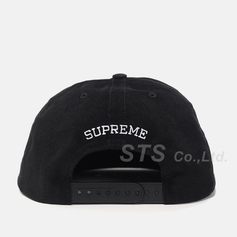 SALE／10%OFF university supreme 5 黒 cap hat panel キャップ - www