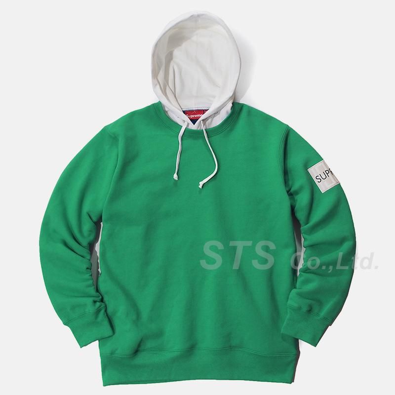 Supreme - 2-Tone Hooded Crewneck Sweatshirt - UG.SHAFT