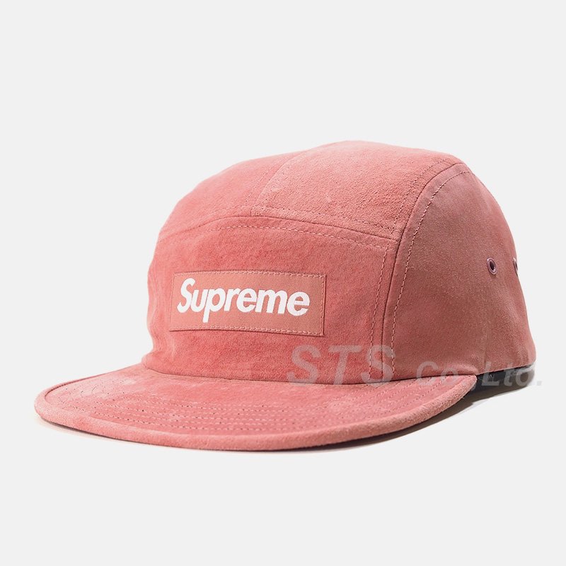 supreme suede camp cap dusty pink