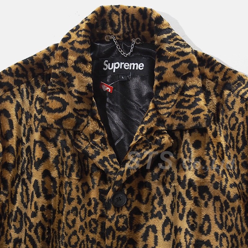 supreme 16aw Faux Fur Leopard Jacket (M)