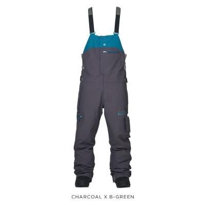 22-23 REW | KAMIKAZE BIB PANTS 17 | Color : CHARCOAL x B-GREEN