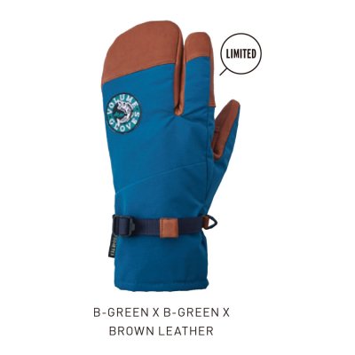 22-23 VOLUME GLOVES | THREE KING | Color : B-GREEN x B-GREEN x BROWN LEATHER