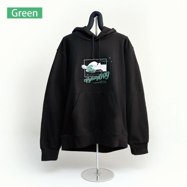 サイボーグ009 デザインパーカー(Green) - グッズショップ墨汁