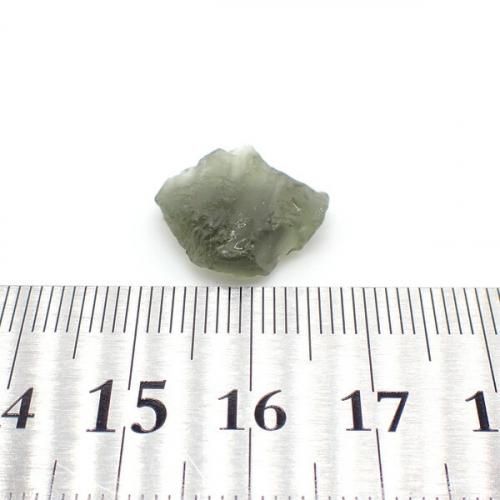 一点物】モルダバイト 原石 No.11 16.8×15×5.5mm 6.44ct