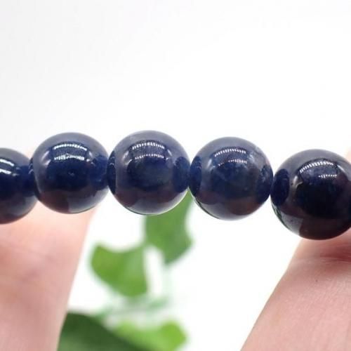 サファイア AAa 丸玉 ビーズ 8mm 1粒売り - 天然石ビーズの卸は石