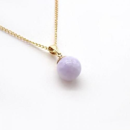 一点物】糸魚川ラベンダー翡翠小滝産 ペンダントトップ - 天然石ビーズ