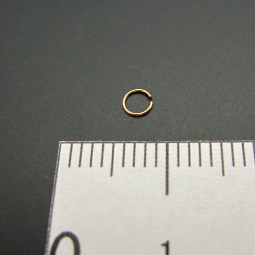 K18（18金） 丸カン φ0.3ｍｍ 2.6ｍｍ◇1個売り◇ - 天然石ビーズの卸は石の蔵へ｜浄化セット、ブレスレットも