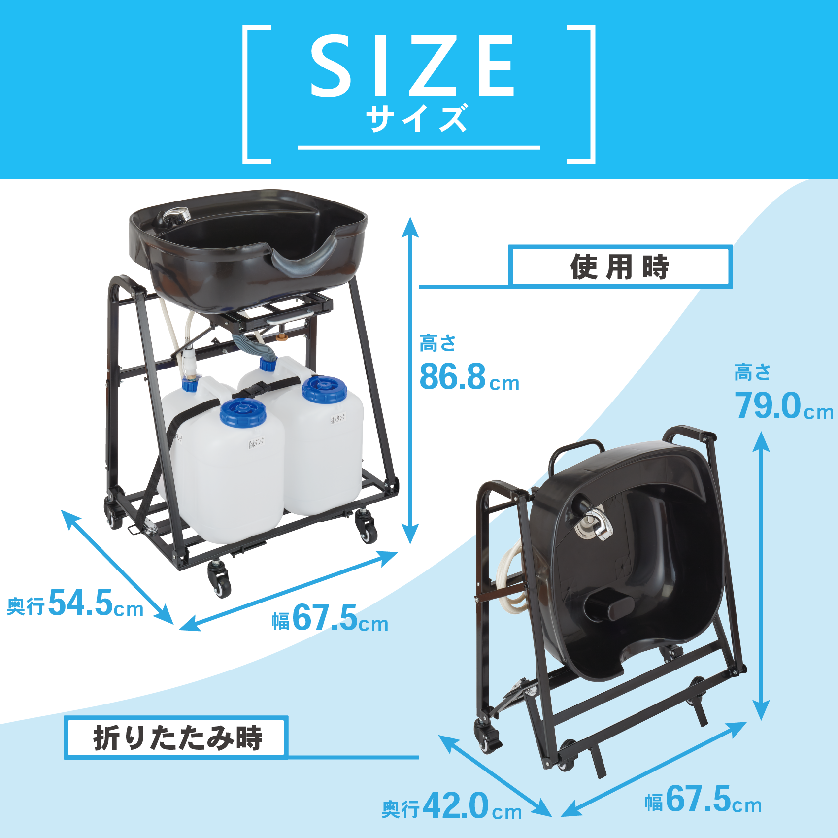 購入しましたが利用機会がなく移動シャンプー台　らくらくキャリーシャンプーII シャンプー台