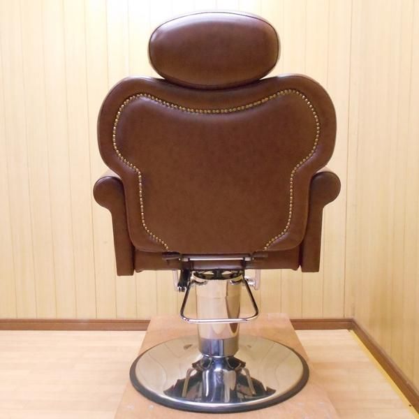 ビューティガレージ　手動シャンプーチェア　シャンプー台　レザーチェア　ブラウン① 新品】ビューティガレージ『枕付き手動シャンプーチェア HD-178S