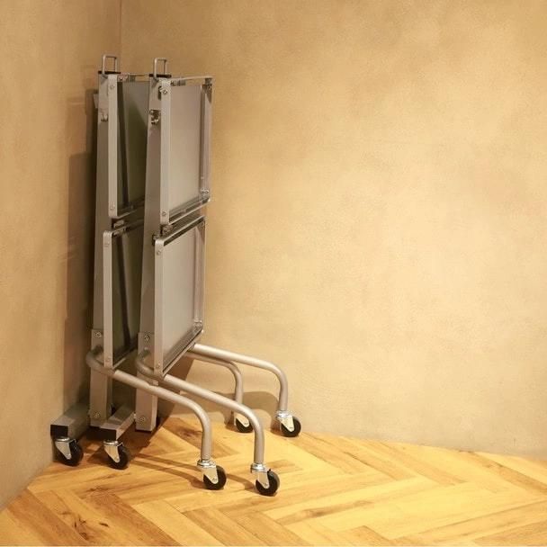 新品】ビューティーガレージ 折りたたみ式スタッキングワゴン【日本製】