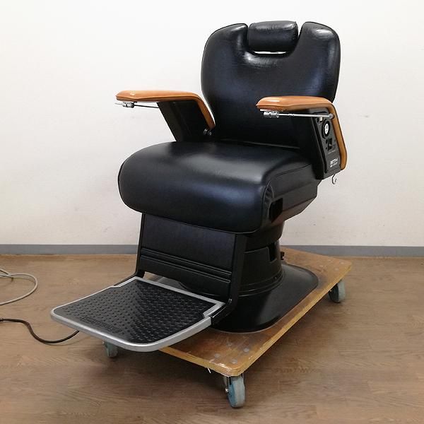 アンティークなバーバーチェア2台 新明和 アンティークなバーバー