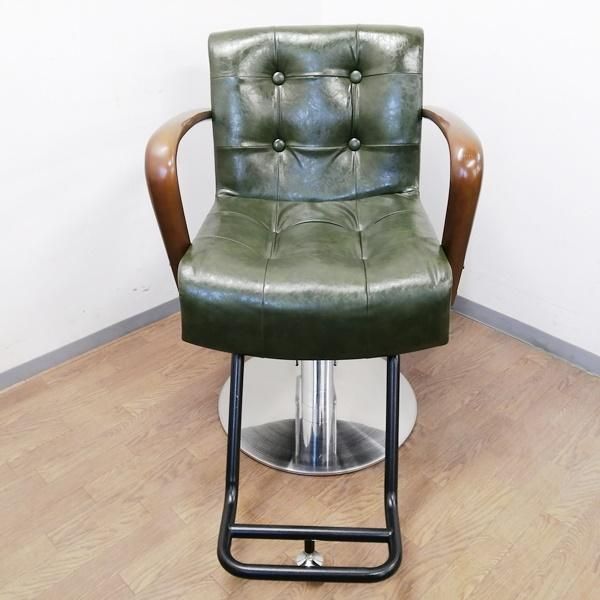 スタイリングチェアALBERO ヴィンテージグリーン 中古】ビューティガレージ 『スタイリングチェア ALBERO Classico