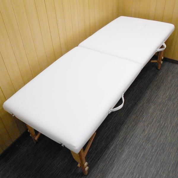 中古】WJB『折りたたみマッサージベッド V-004（木製/有孔）』