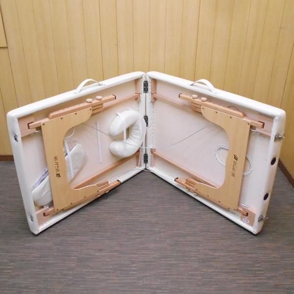 未使用　折りたたみ マッサージベッド 木製・有孔 マッサージ 整体 楽天市場】折りたたみ マッサージベッド DXU-008 木製 有孔 長さ