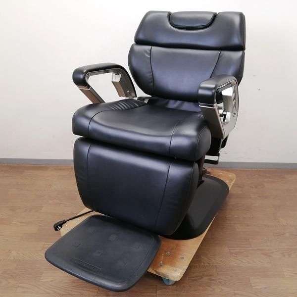理容椅子　電動リクライニング理容椅子 ブラウン タカラ　８５９　中古 理容椅子 電動リクライニング理容椅子 ブラウン タカラ 859 中古