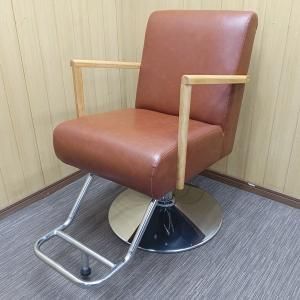 中古】マテリ セット椅子 ブラウン（スタイリングチェア
