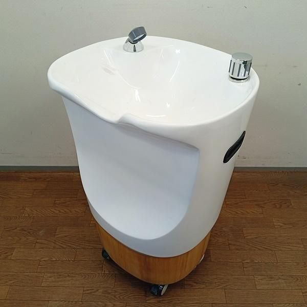 SATUKI 　EMS 移動式シャンプー台　ペロ(PERRO) 中古/A】EMS『移動式シャンプー台 PERRO（ペロ）ホワイト/リア