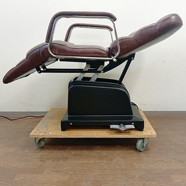 中古/B】ワールドビジョン 『電動シャンプー椅子（ブラウン/レッグ