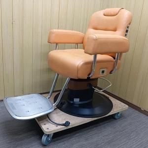 ダークブラウン バーバーチェア 回転式　美容椅子 ダークブラウン バーバーチェア 回転式 美容椅子