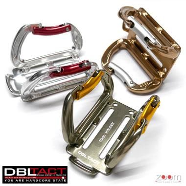 DBL TACT DT-AWS高強度アルミ鋳造湾曲カラビナダブル（カラビナ小×小